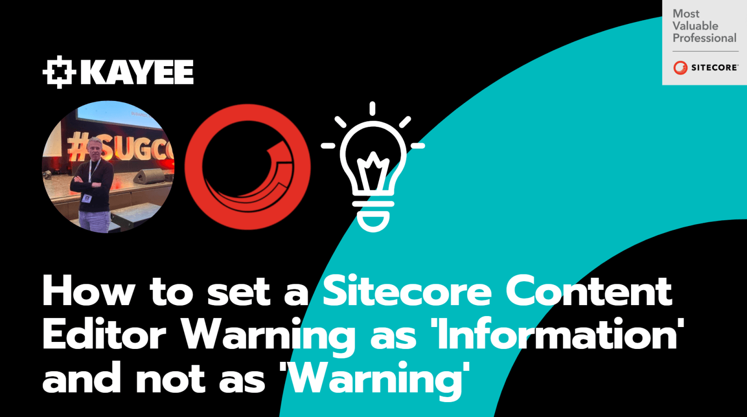 How to set a Sitecore Content Editor Warning as 'Information' and not as 'Warning'