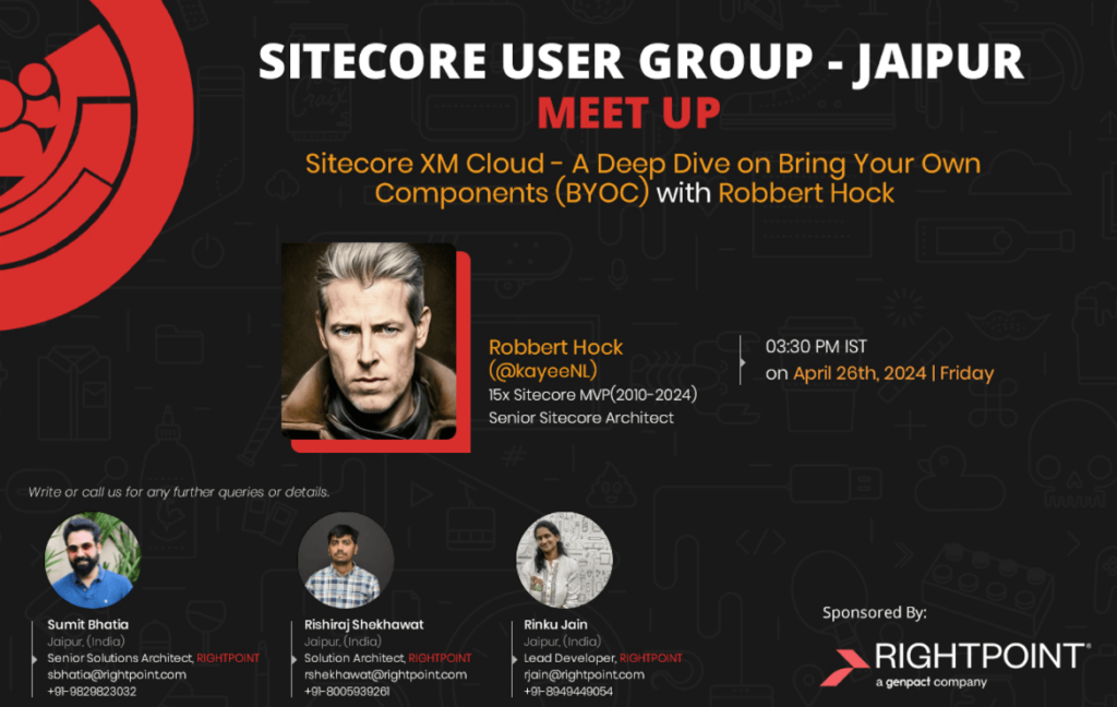SUG Jaipur Meetup On Friday, Apr 26, 2024