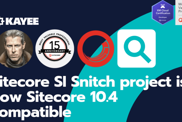 Sitecore SI Snitch project is now Sitecore 10.4 compatible