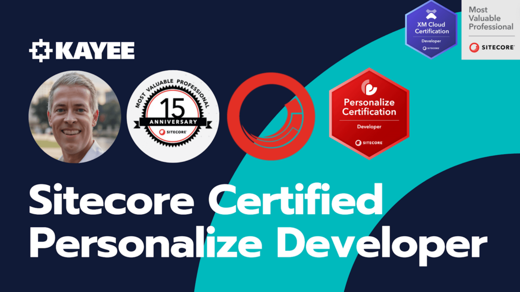 Sitecore Certified Personalize Developer
