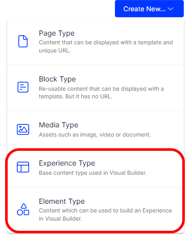 Optimizely SaaS CMS Content Types