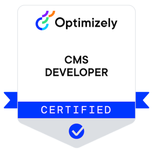 Robbert Hock is now an Optimizely Certified CMS Developer