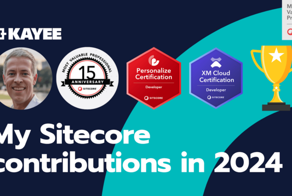 My Sitecore contributions in 2024